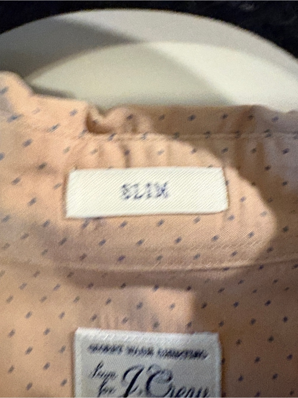 J.Crew Secret Wash Slim Shirt Men’s XL Tan Dots Stretch Button Down - Picture 6 of 13